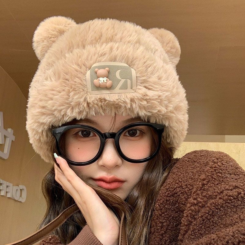 Wholesale  Knitted Hat with Fleece Large Head Circumference Beanie